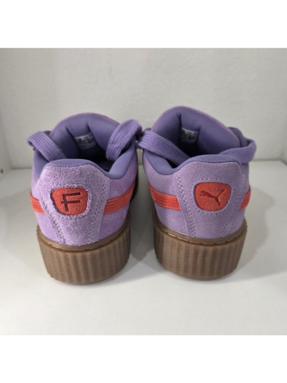 PUMA Rihanna X Fenty Creeper Phatty Lavender Red Shoes Sneakers NEW Womens 7.5 - Picture 9 of 11